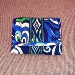 Vera Bradley Mosaic Blue Trifold Wallet